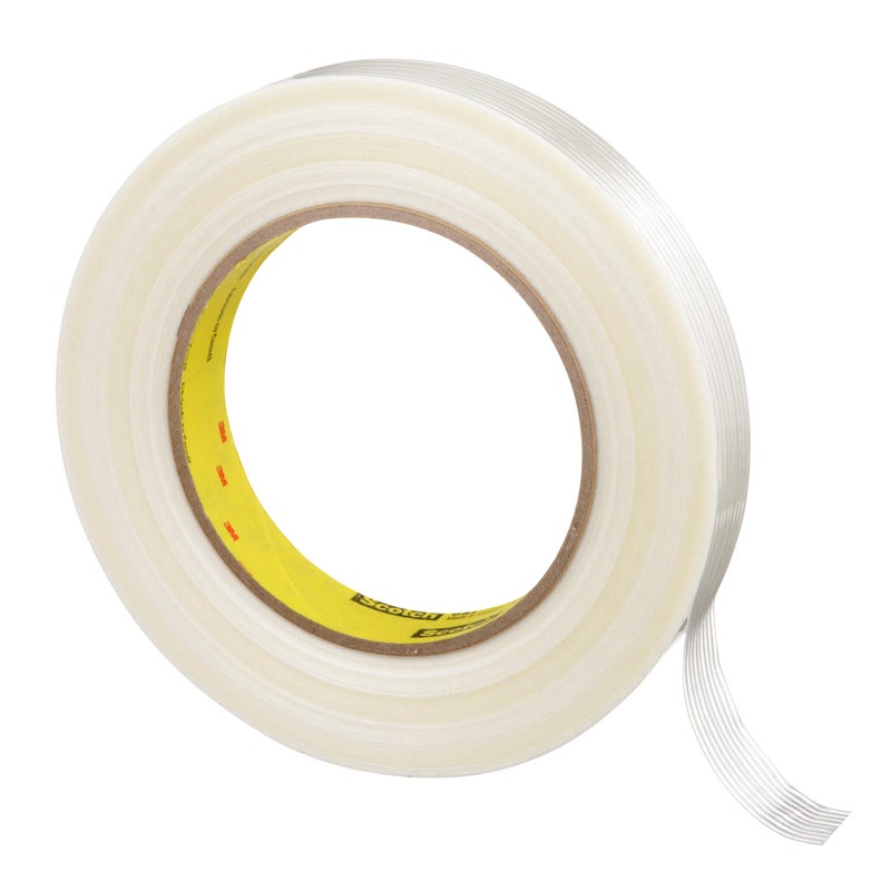 3M Scotch Filament Tape 897, Clear, 18 mm x 55 m, 5 mil - Image 3